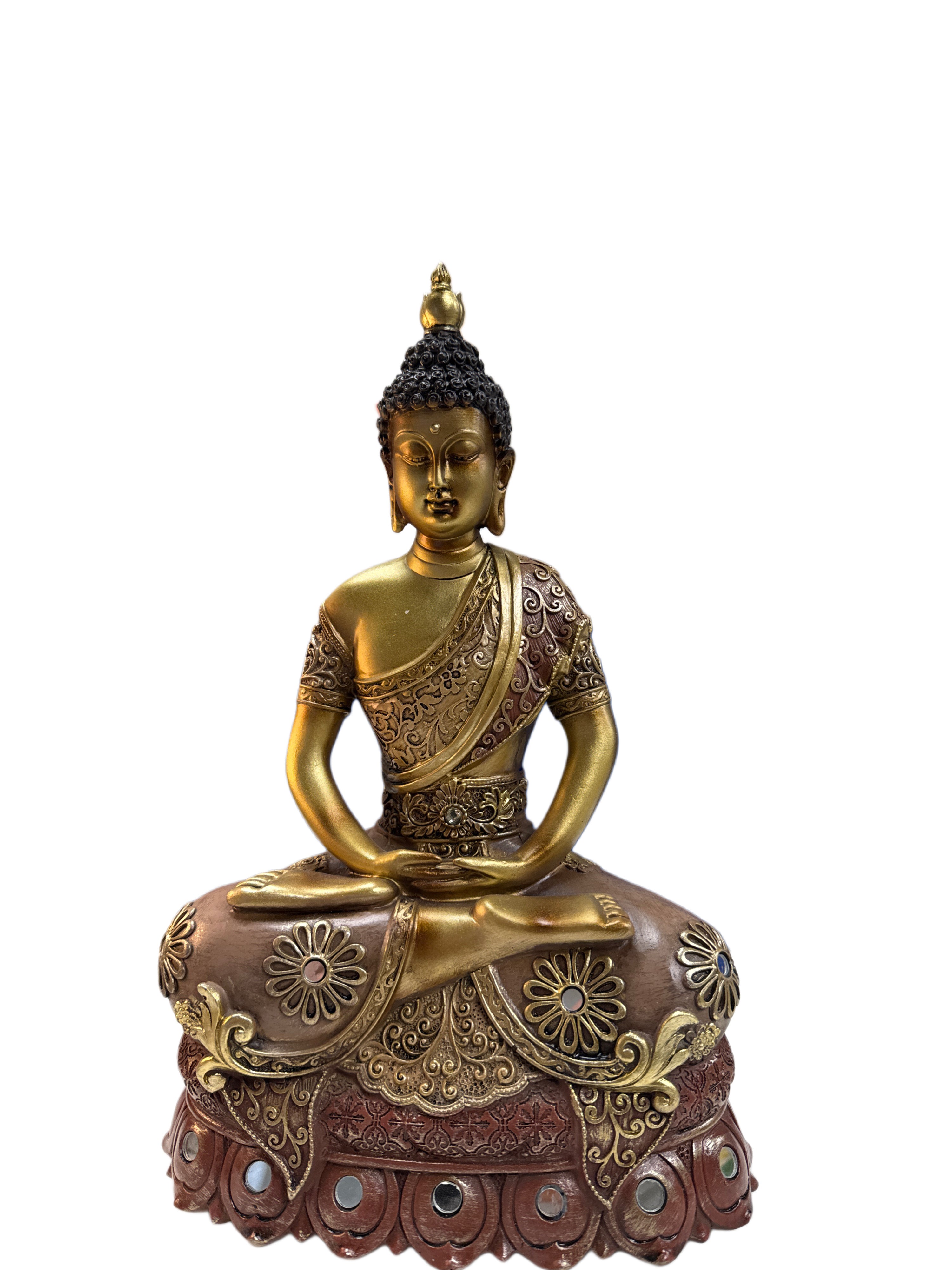 Golden serenity Buddha statue